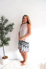 Tahiti Dress Taupe Fern
