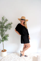 Ultimate Short Beach Dress In Black