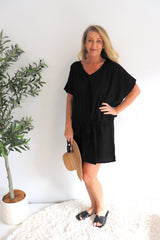 Ultimate Short Beach Dress In Black
