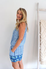 Tahiti Jumpsuit In Seaside Garden