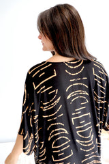 Long Kaftan In Lunar Black