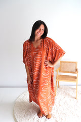 Long Kaftan In Lunar Terracotta