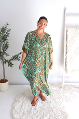 Long Kaftan In Pendant Mint