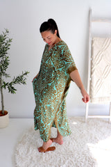 Long Kaftan In Pendant Mint
