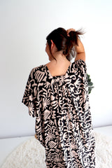 Lux Muu Muu in Ibiza Black/Taupe