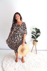 Lux Muu Muu in Ibiza Black/Taupe