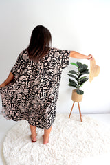 Lux Muu Muu in Ibiza Black/Taupe