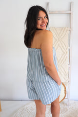 Maldives Short Jumpsuit In Grey Nautica