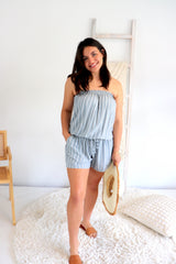 Maldives Short Jumpsuit In Grey Nautica