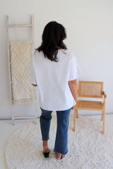 Manhattan Cotton Tee in White