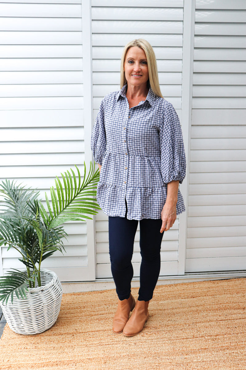 Heartland Shirt in Navy Checks