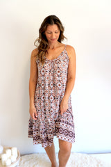 Oasis Dress in Mosaic Earth