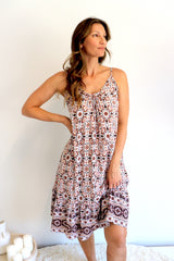 Oasis Dress in Mosaic Earth