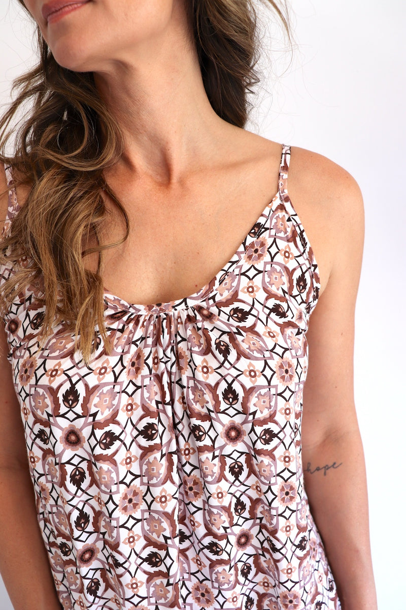 Oasis Dress in Mosaic Earth