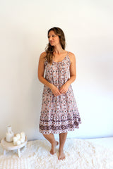 Oasis Dress in Mosaic Earth