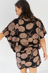 Ultimate Short Beach Dress In Black Tea