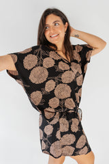 Ultimate Short Beach Dress In Black Tea