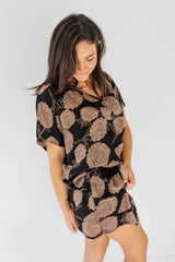 Ultimate Short Beach Dress In Black Tea