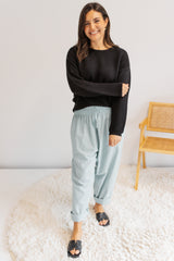 Coastal Knit Sweater in Black