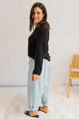 Coastal Knit Sweater in Black
