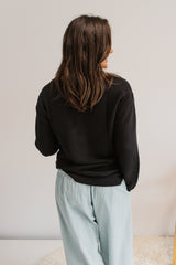 Coastal Knit Sweater in Black
