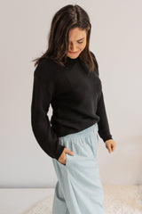 Coastal Knit Sweater in Black