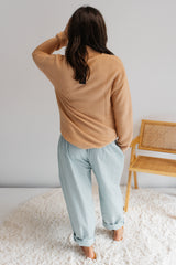 Coastal Knit Sweater in Salmon