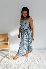 Byron Maxi Dress In Blue Splash