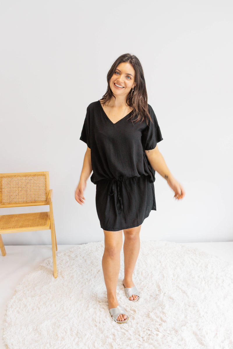 short beach dress Ultimate Short Beach Dress In Black – Rock Olive