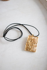 Gold Nest Pendant Long Necklace