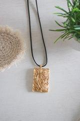 Gold Nest Pendant Long Necklace