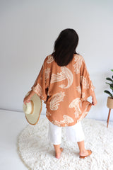 Set Free Batwing Top/Dress In Malta Sienna