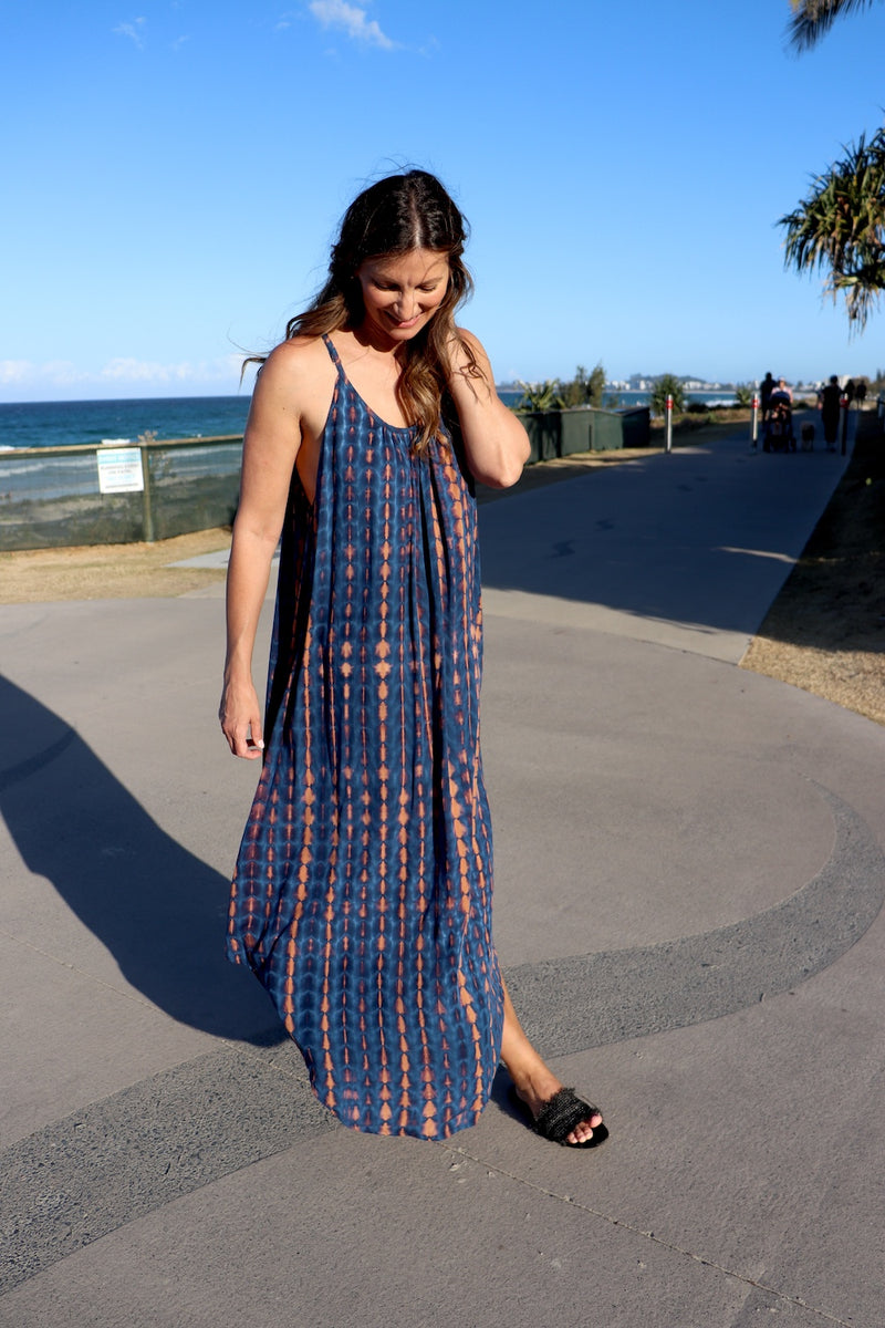 Sweet Summer Maxi In Choc Navy
