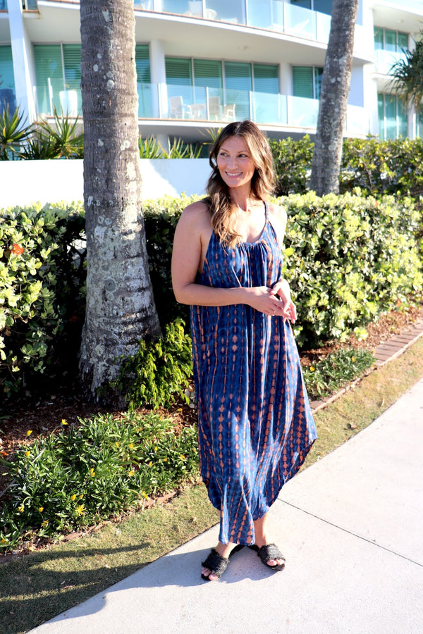 Sweet Summer Maxi In Choc Navy