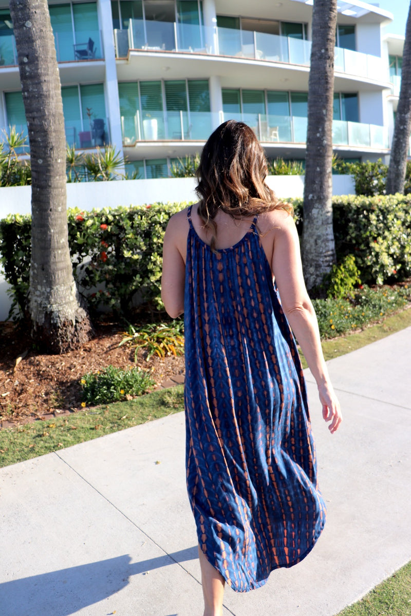 Sweet Summer Maxi In Choc Navy