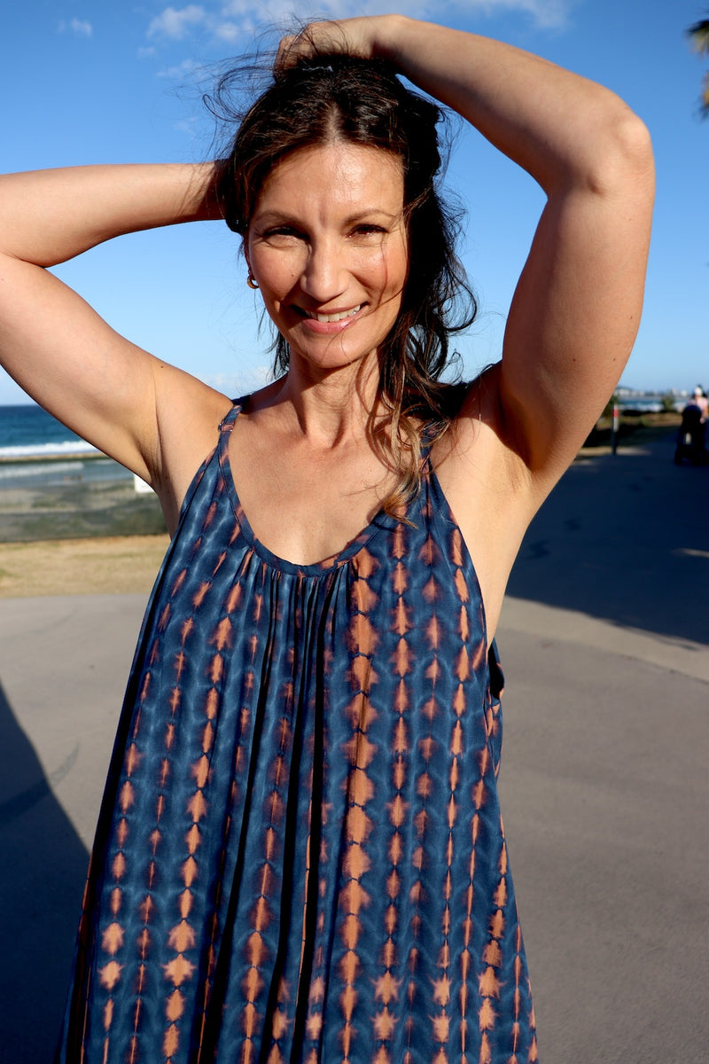 Sweet Summer Maxi In Choc Navy