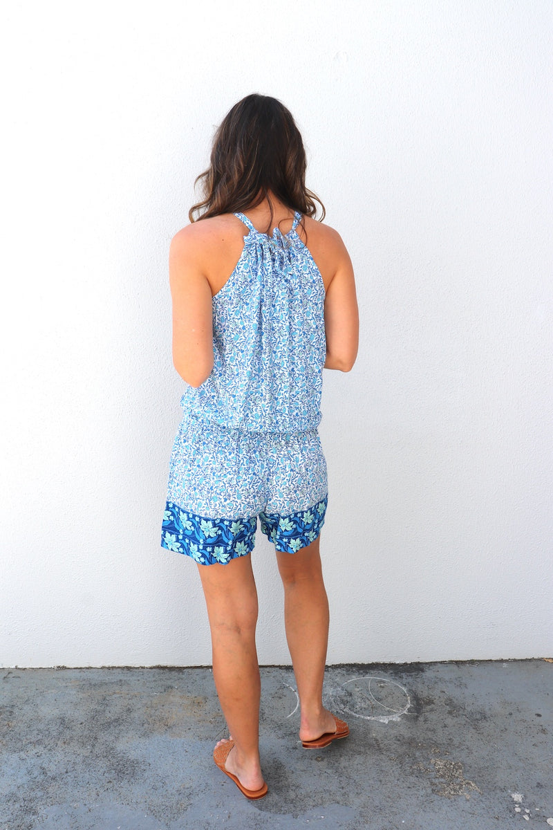 Tahiti Jumpsuit In Seaside Garden