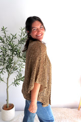 Travel Cardi in Milk Chocolate