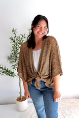 Travel Cardi in Milk Chocolate
