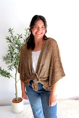 Travel Cardi in Milk Chocolate
