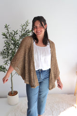Travel Cardi in Milk Chocolate