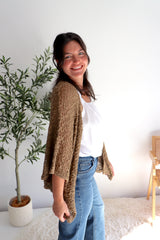 Travel Cardi in Milk Chocolate