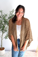 Travel Cardi in Milk Chocolate