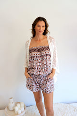 Travel Cardi in Eggshell White