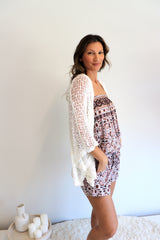 Travel Cardi in Eggshell White