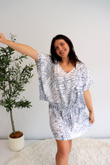 Ultimate Short Beach Dress In Safari Grey