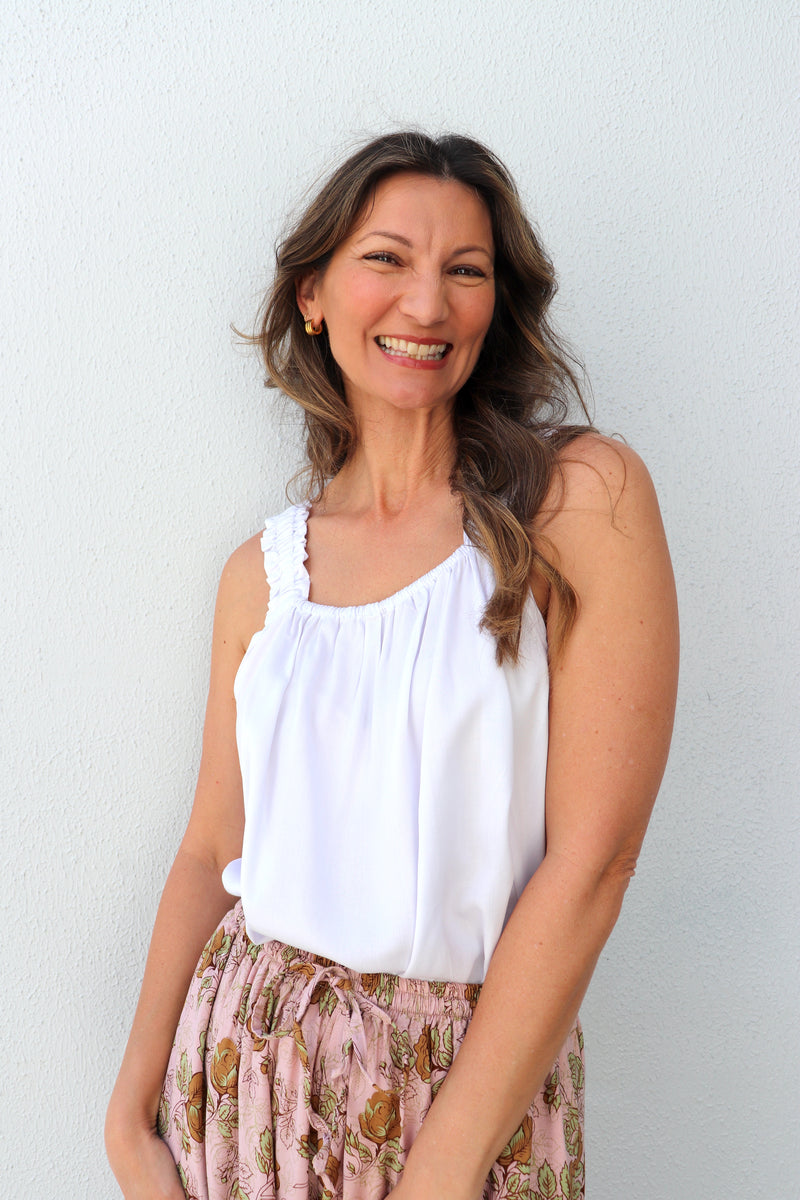 Vienna Top in White