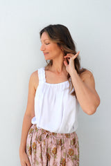 Vienna Top in White