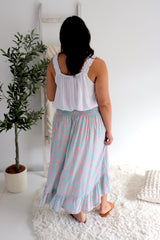 Long Bohemian Skirt In Willow Bloom