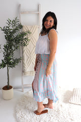 Long Bohemian Skirt In Willow Bloom